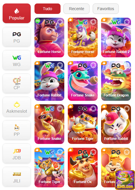 Experiência de Jogos 0345.com